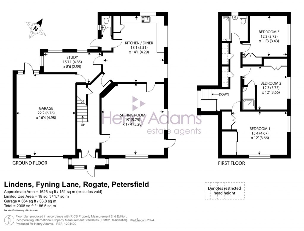 Floorplans For Fyning Lane, Rogate, GU31