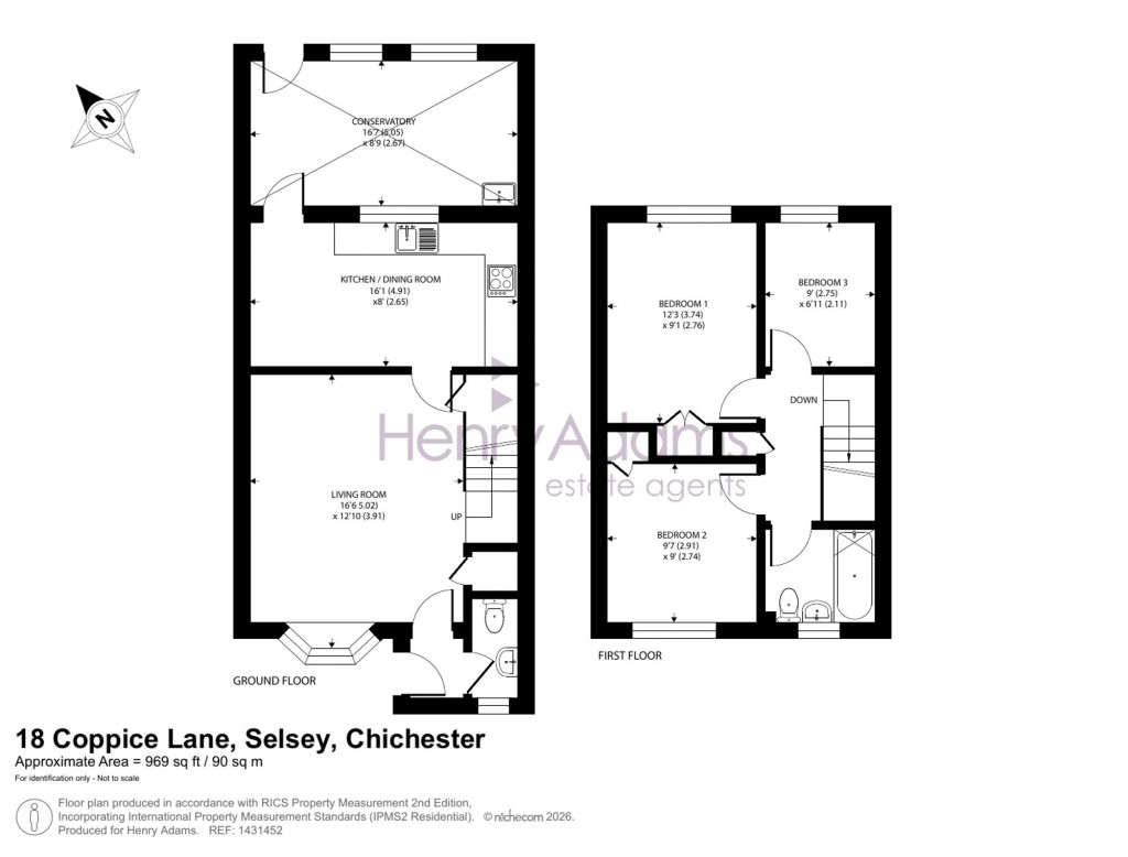 Floorplans For Coppice Lane, Selsey, PO20