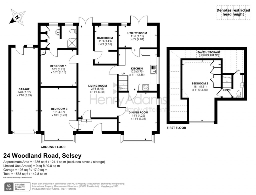 Floorplans For Woodland Road, Selsey, PO20