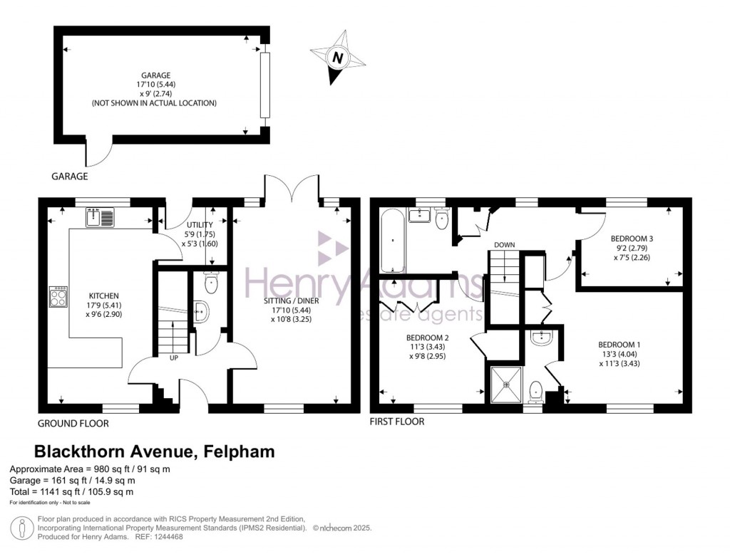 Floorplans For Blackthorn Avenue, Felpham, PO22