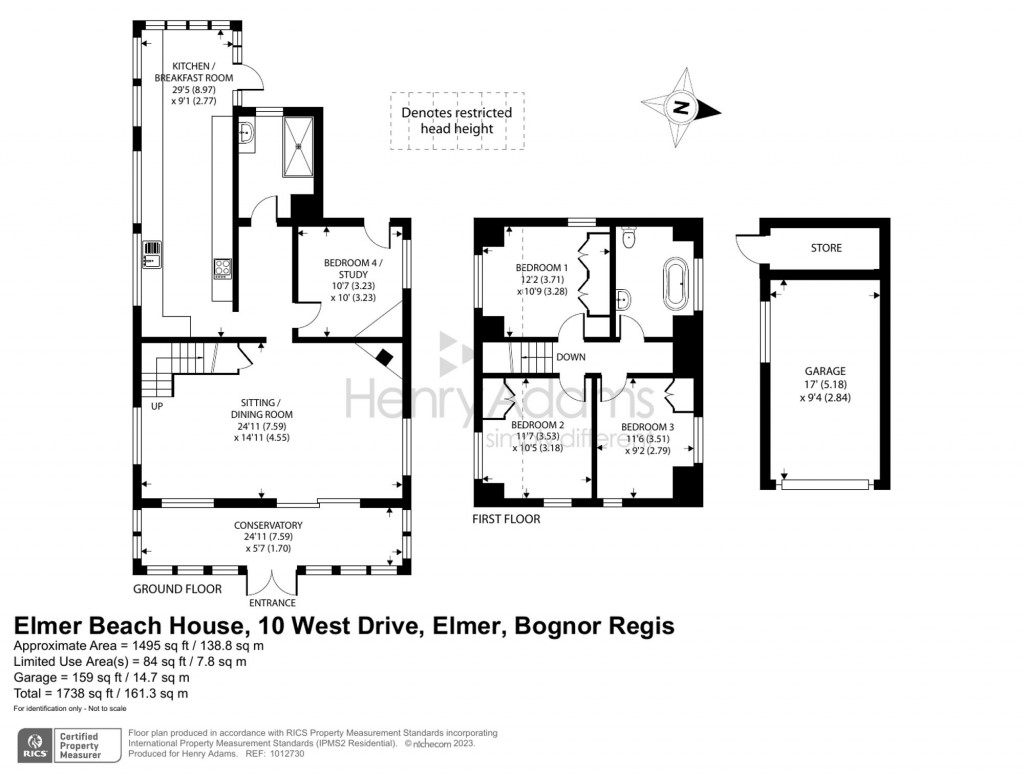 Floorplans For West Drive, Elmer, PO22