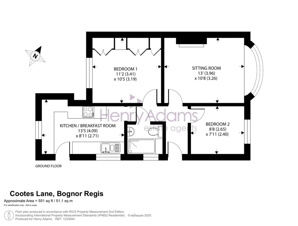 Floorplans For Cootes Lane, Middleton-On-Sea, PO22