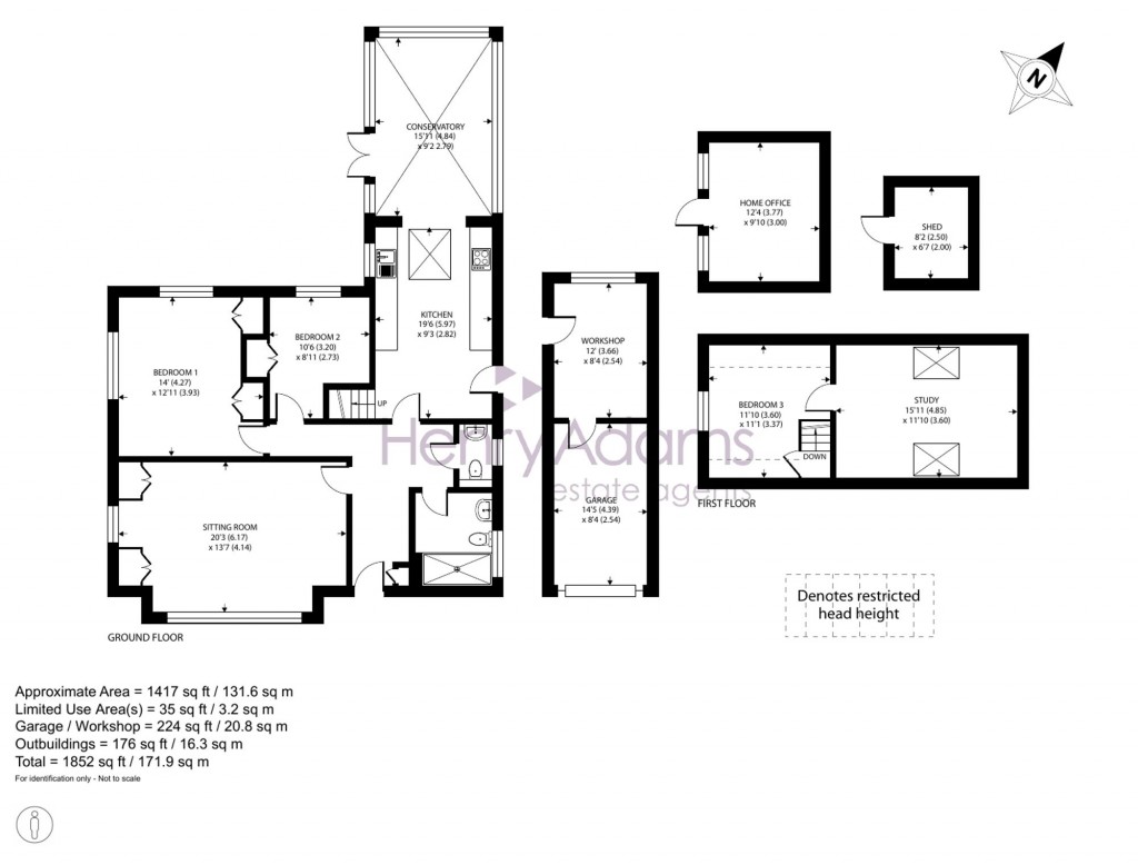 Floorplans For Cherry Lane, Birdham, PO20