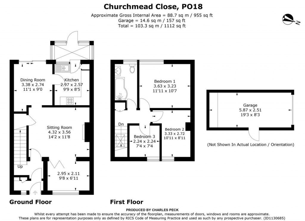 Floorplans For Churchmead Close, Lavant, PO18
