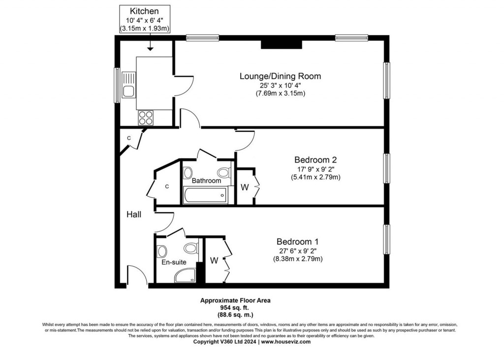 Floorplans For The Hornet, Chichester, PO19