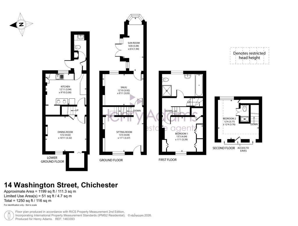 Floorplans For Washington Street, Chichester, PO19