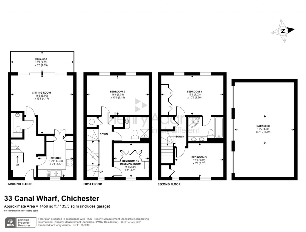 Floorplans For Canal Wharf, Chichester, PO19