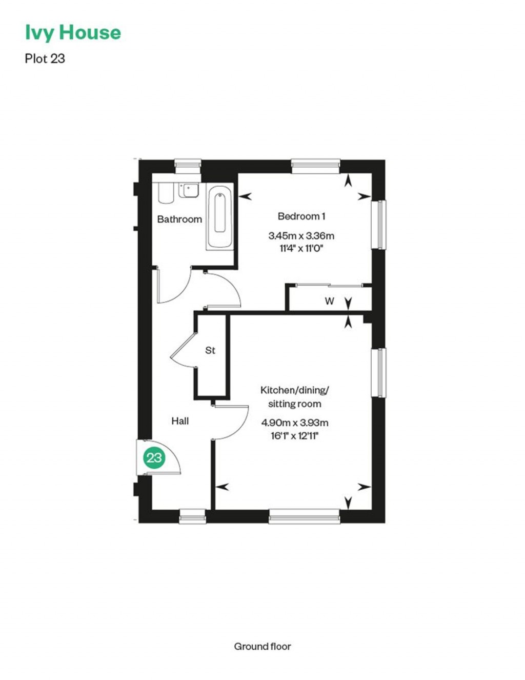 Floorplans For Tawny Owl Way, Hambrook, PO18