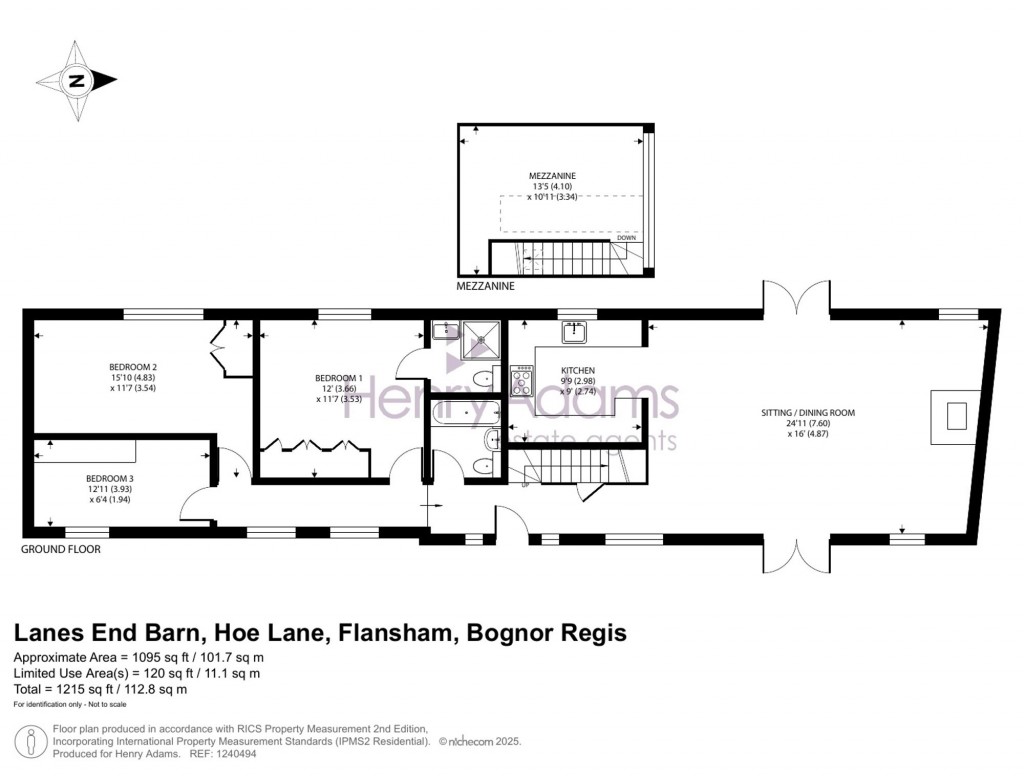 Floorplans For Hoe Lane, Flansham, PO22