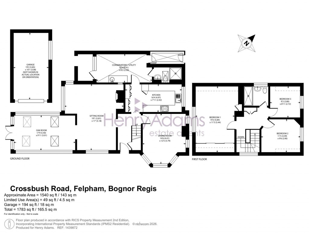 Floorplans For Crossbush Road, Felpham, PO22