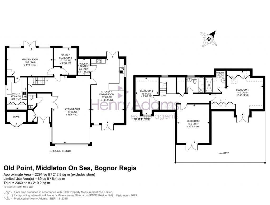 Floorplans For Old Point, Middleton-On-Sea, PO22