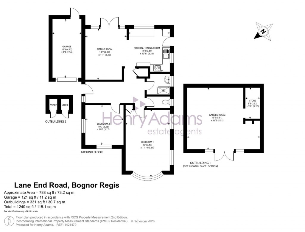 Floorplans For Lane End Road, Middleton On Sea, PO22
