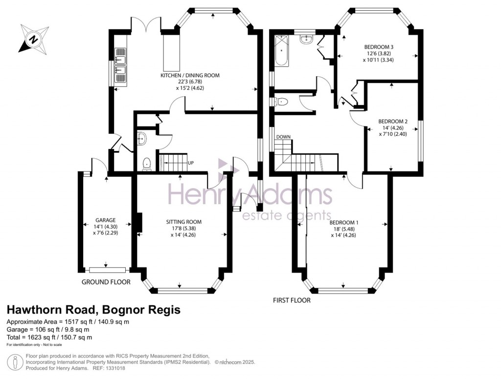 Floorplans For Hawthorn Road, Bognor Regis, PO21