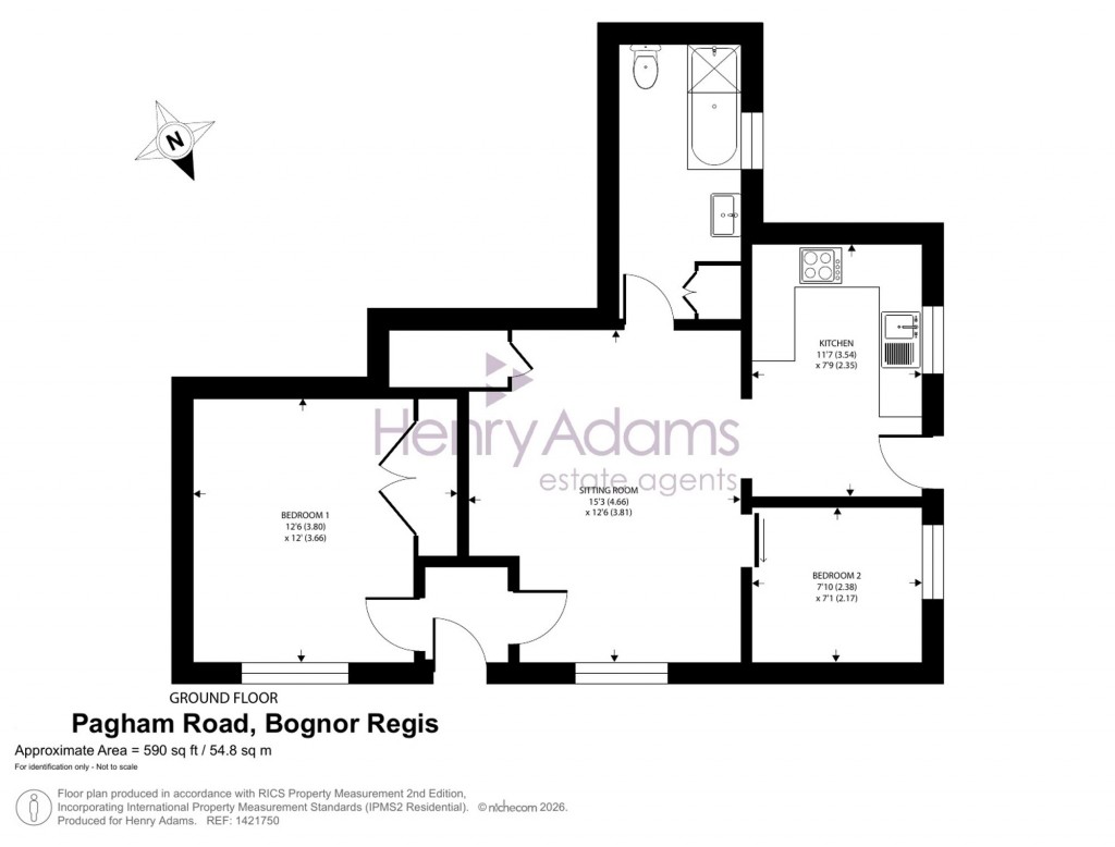 Floorplans For Pagham Road, Nyetimber, PO21