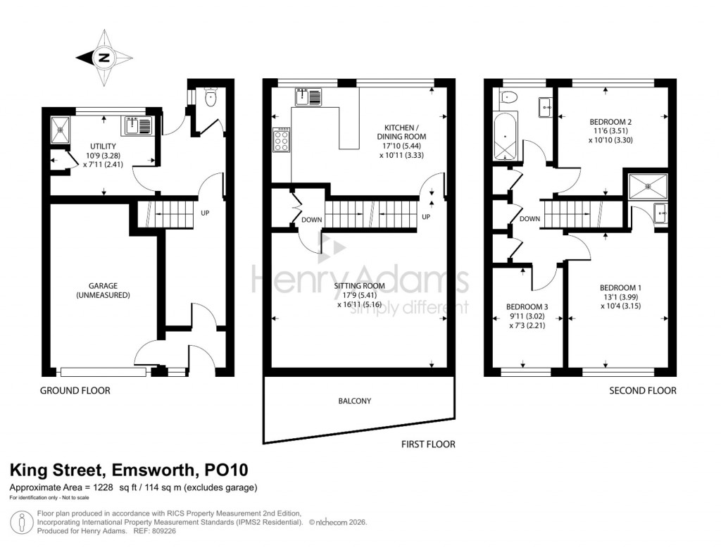 Floorplans For King Street, Emsworth, PO10