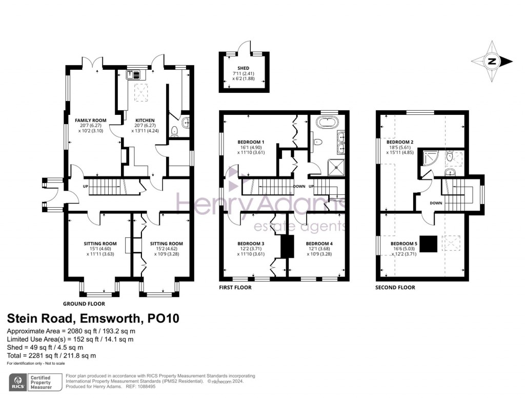 Floorplans For Stein Road, Emsworth, PO10