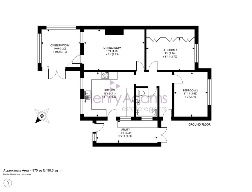 Floorplans For Downside Avenue, Worthing, BN14