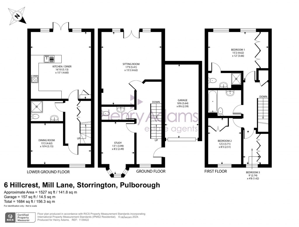 Floorplans For Mill Lane, Storrington, RH20