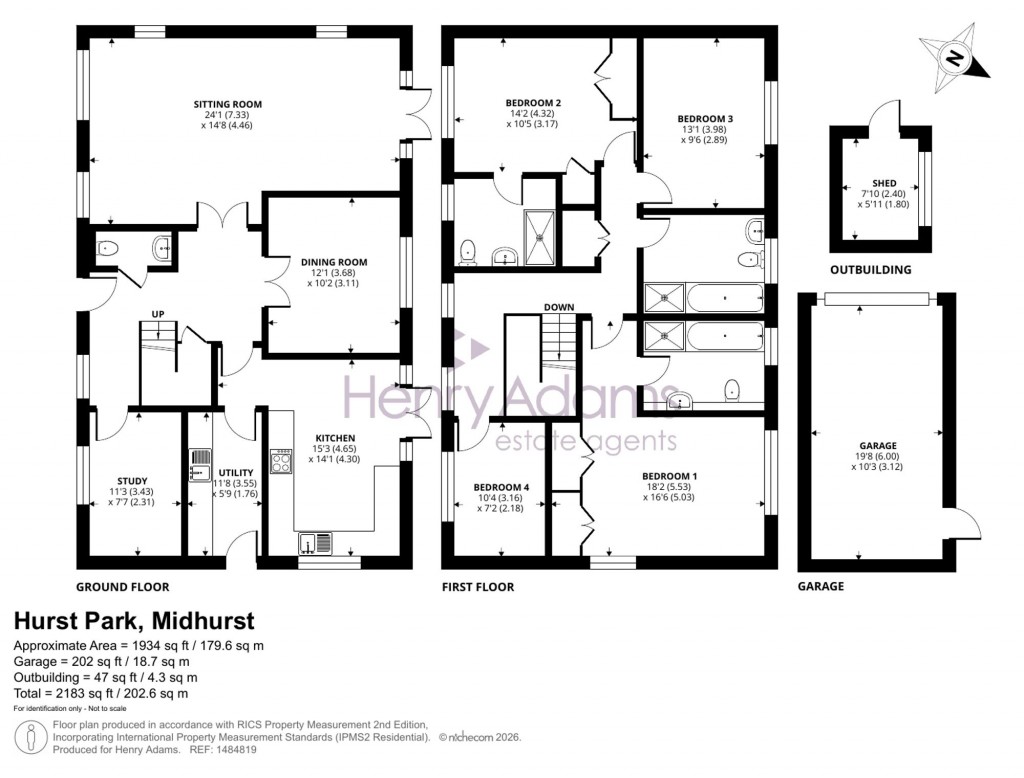 Floorplans For Hurst Park, Midhurst, GU29