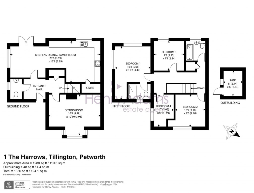 Floorplans For The Harrows, Tillington, GU28