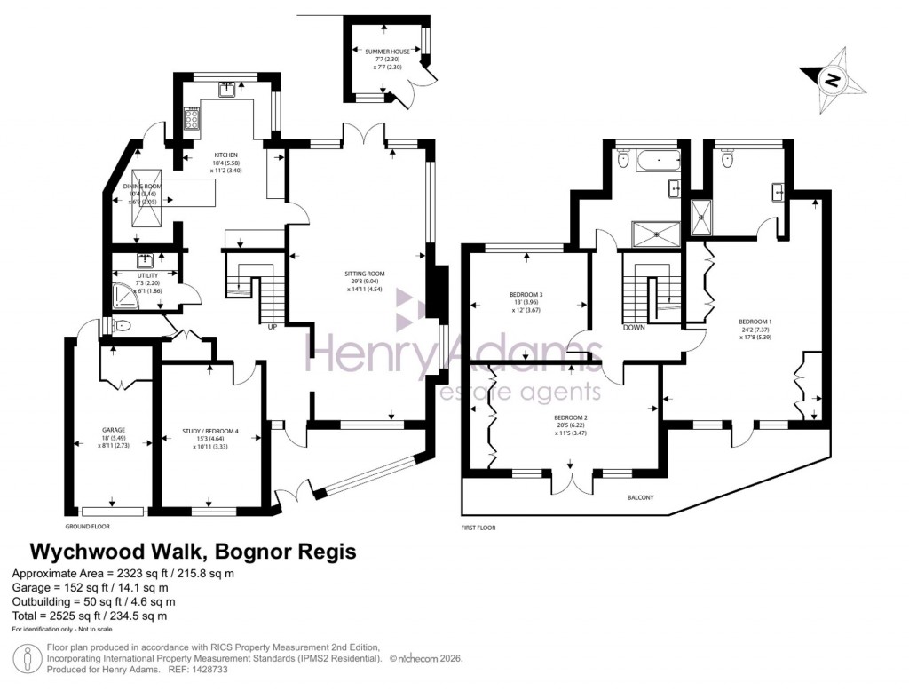 Floorplans For Wychwood Walk, Craigweil, PO21