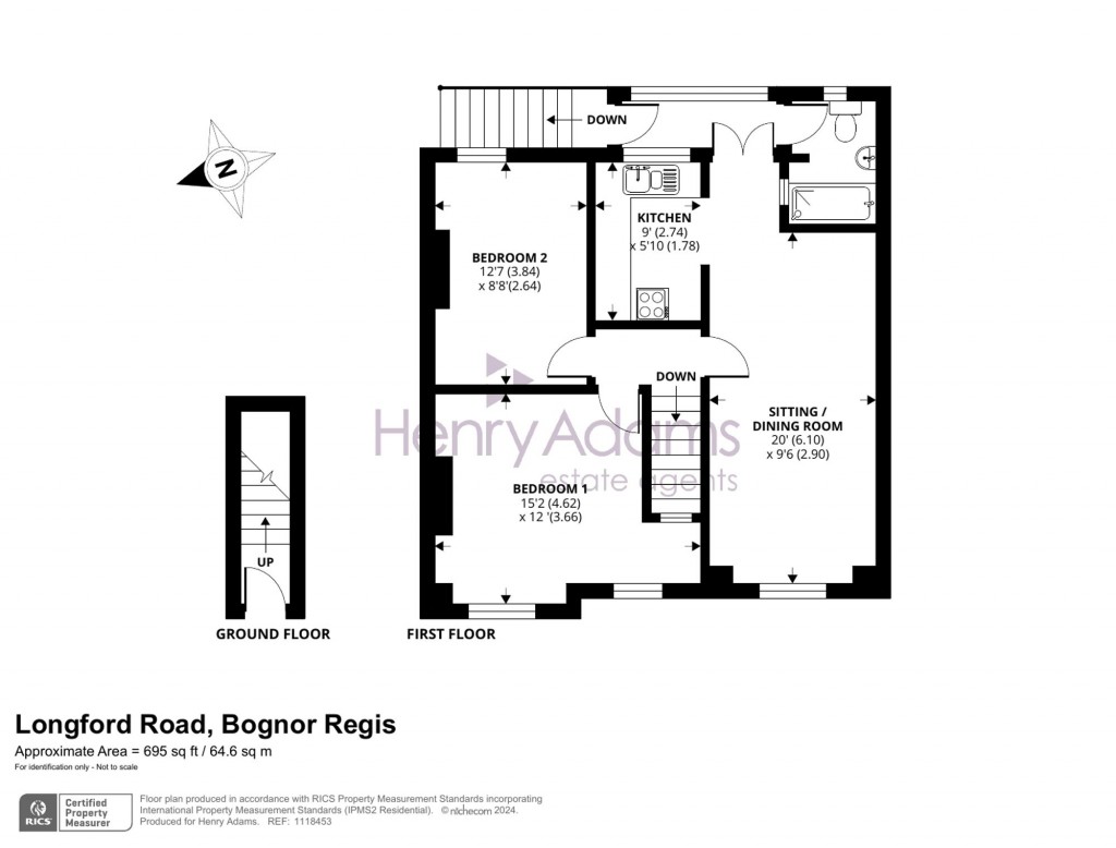 Floorplans For Longford Road, Bognor Regis, PO21