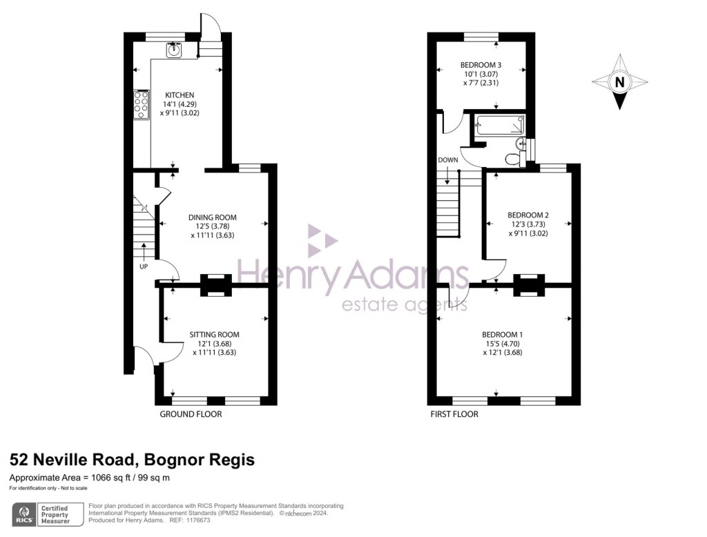 Floorplans For Neville Road, Bognor Regis, PO22