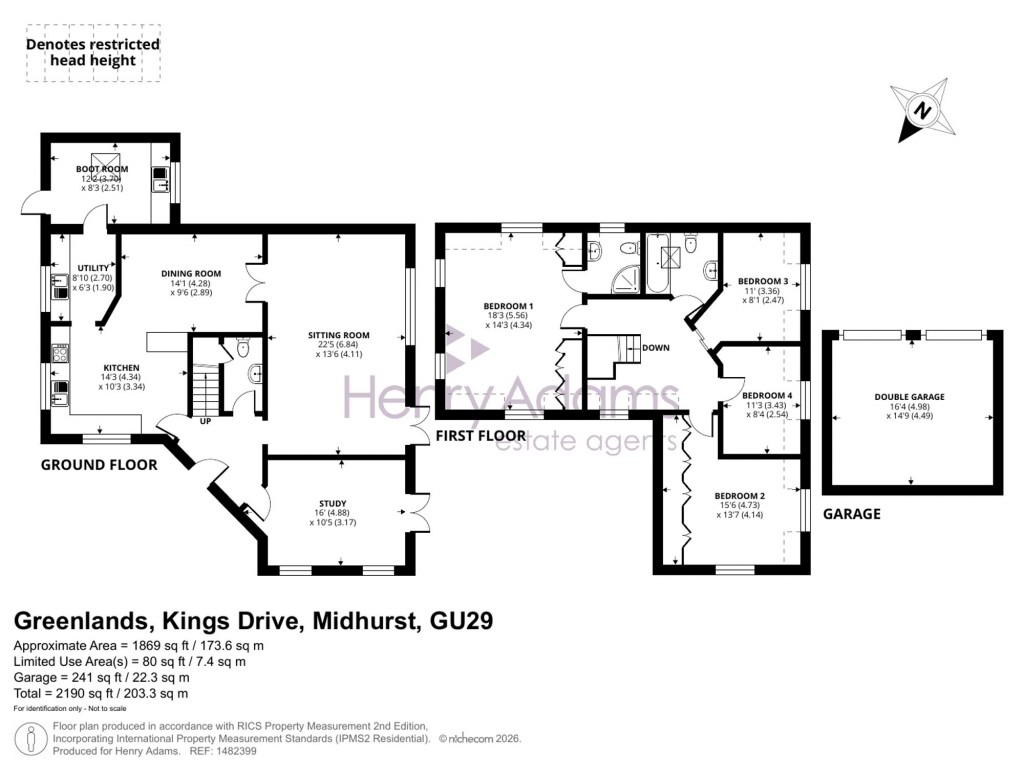Floorplans For Kings Drive, Midhurst, GU29