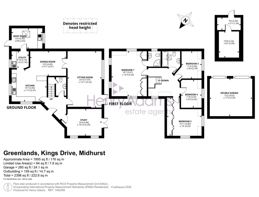 Floorplans For Kings Drive, Midhurst, GU29