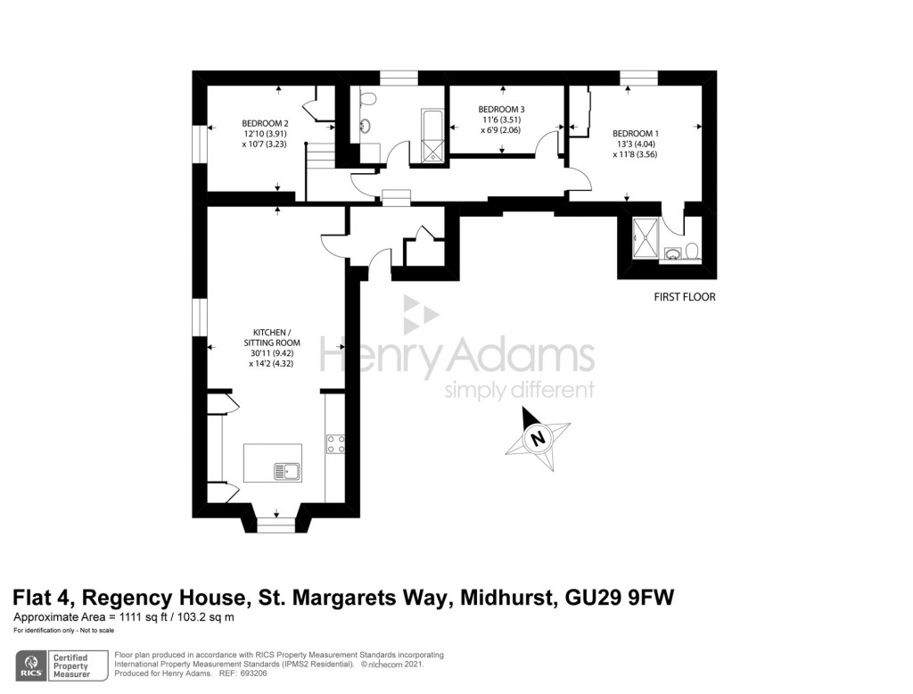 Floorplans For St. Margarets Way, Regency House St. Margarets Way, GU29