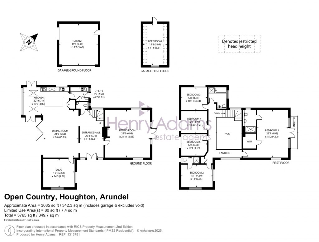 Floorplans For Houghton, Arundel, BN18