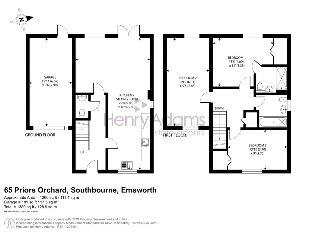 Floorplans For Priors Orchard, Southbourne, PO10