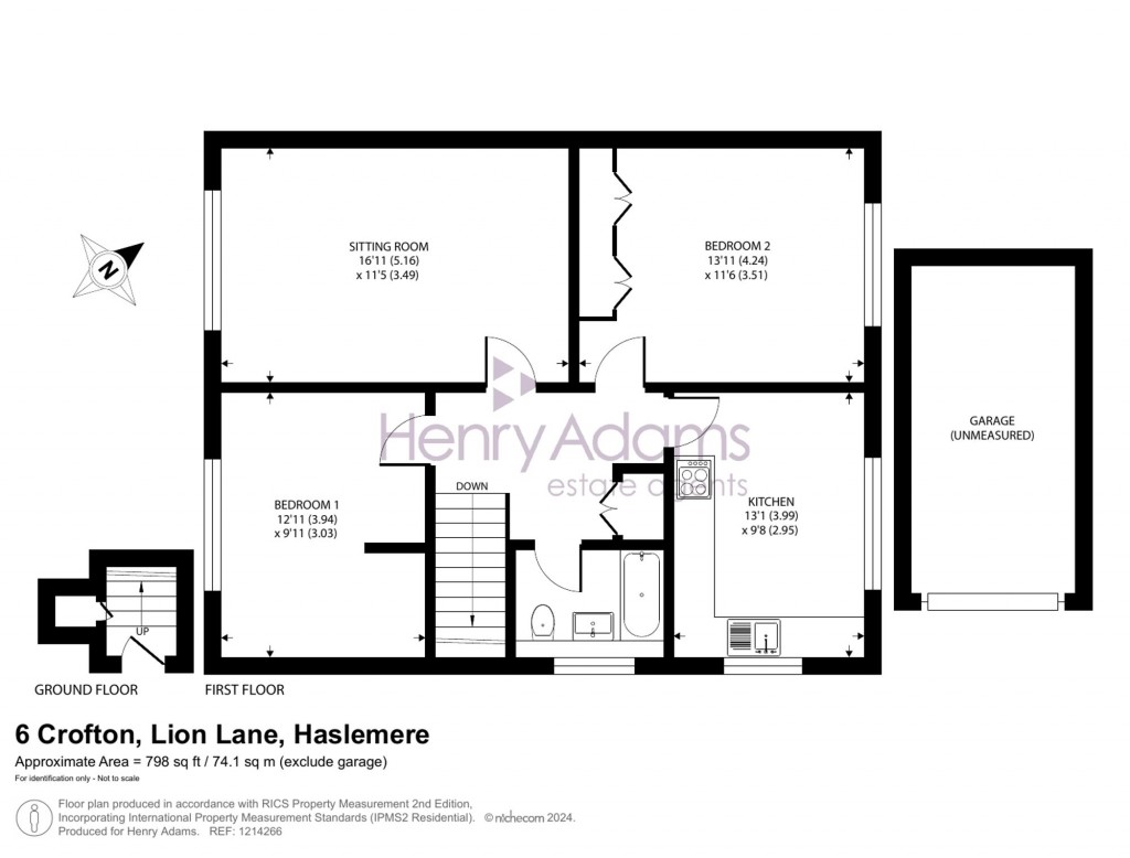 Floorplans For Lion Lane, Haslemere, GU27