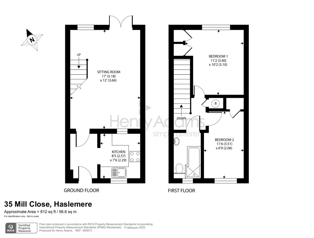 Floorplans For Mill Close, Haslemere, GU27