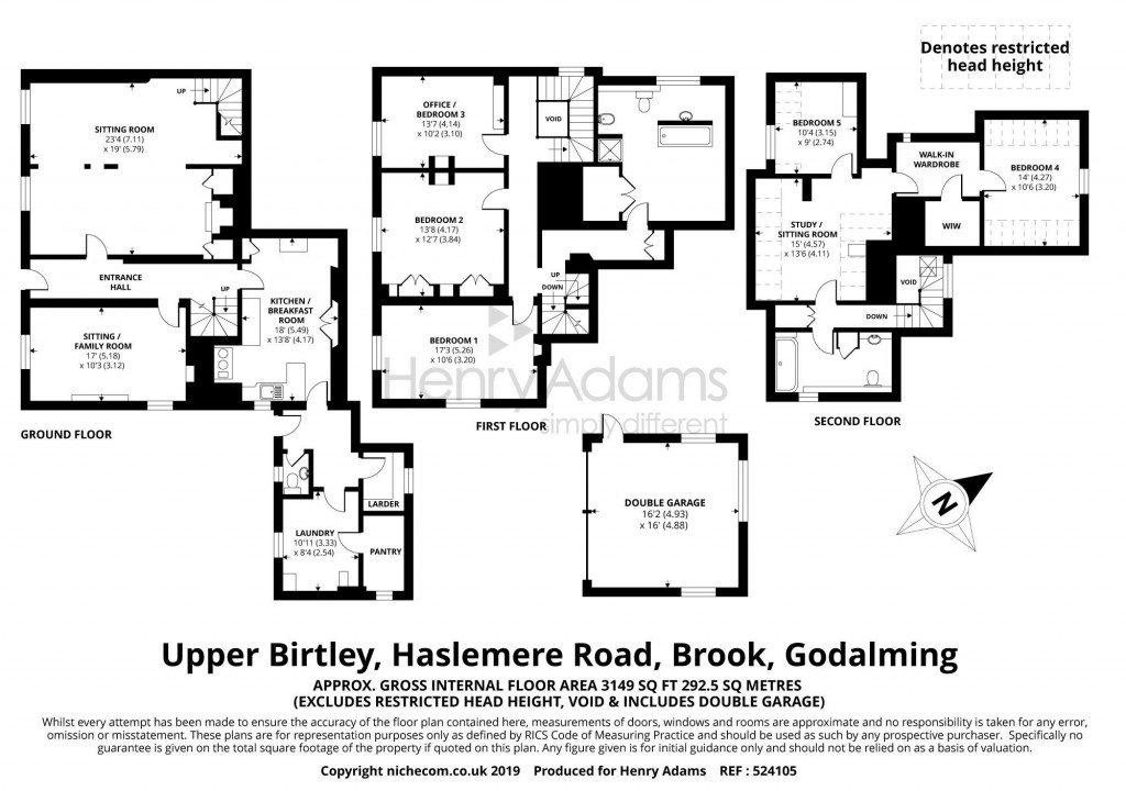Floorplans For Haslemere Road, Brook, GU8