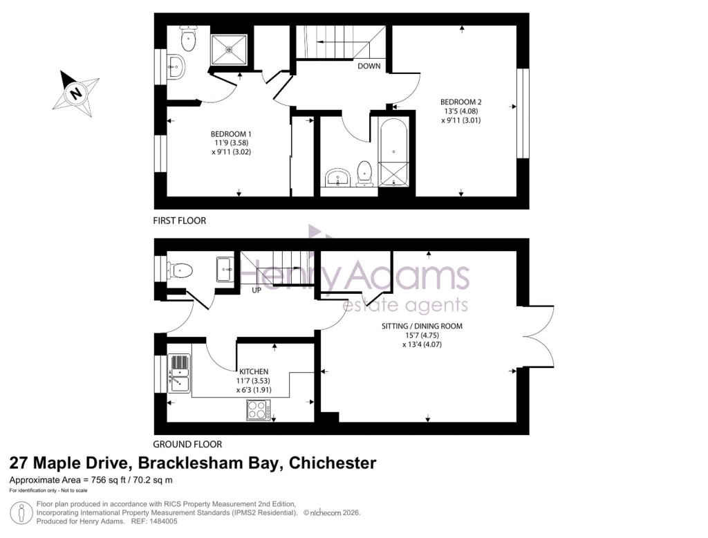 Floorplans For Maple Drive, Bracklesham Bay, PO20