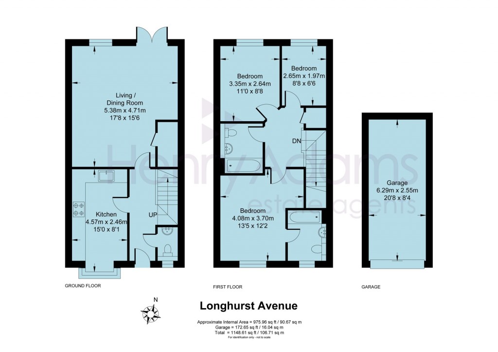 Floorplans For Longhurst Avenue, Horsham, RH12