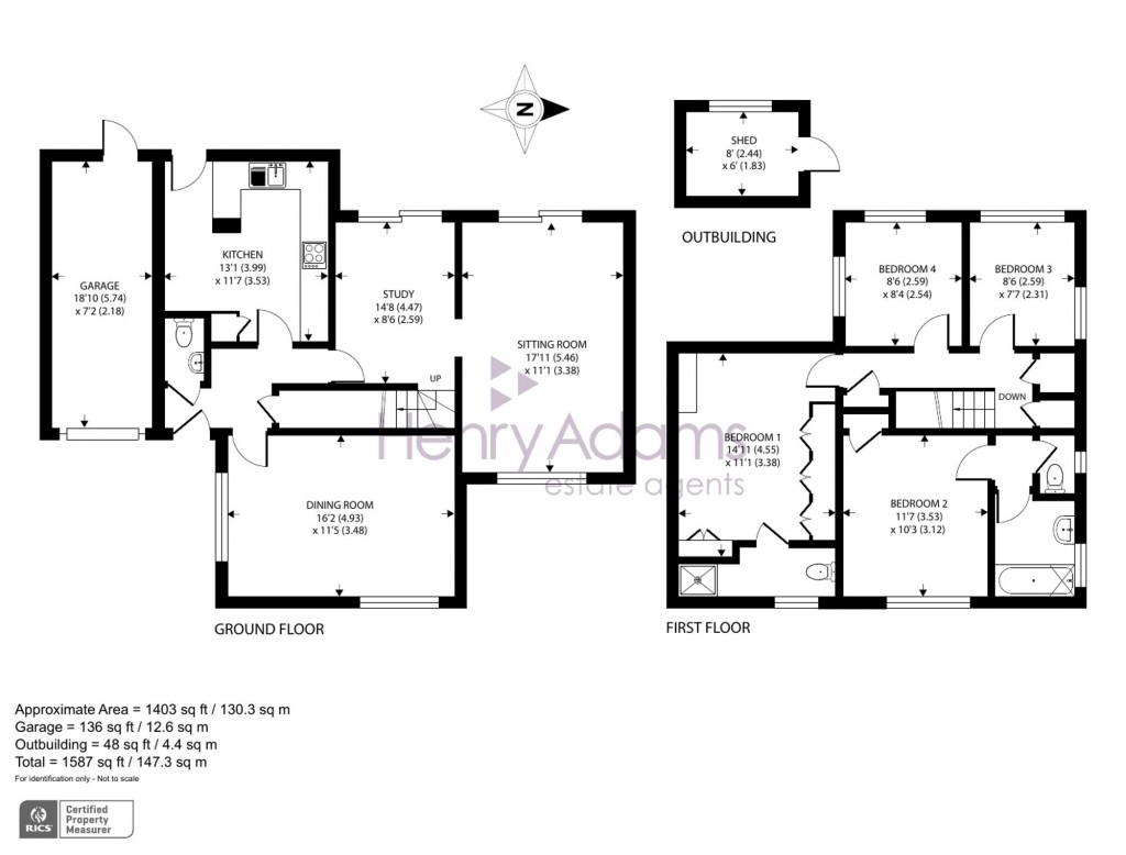 Floorplans For Broomfield Drive, Billingshurst, RH14
