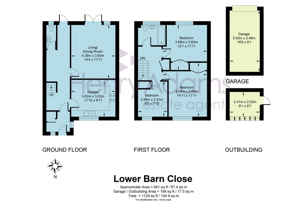 Floorplans For Lower Barn Close, Horsham, RH12