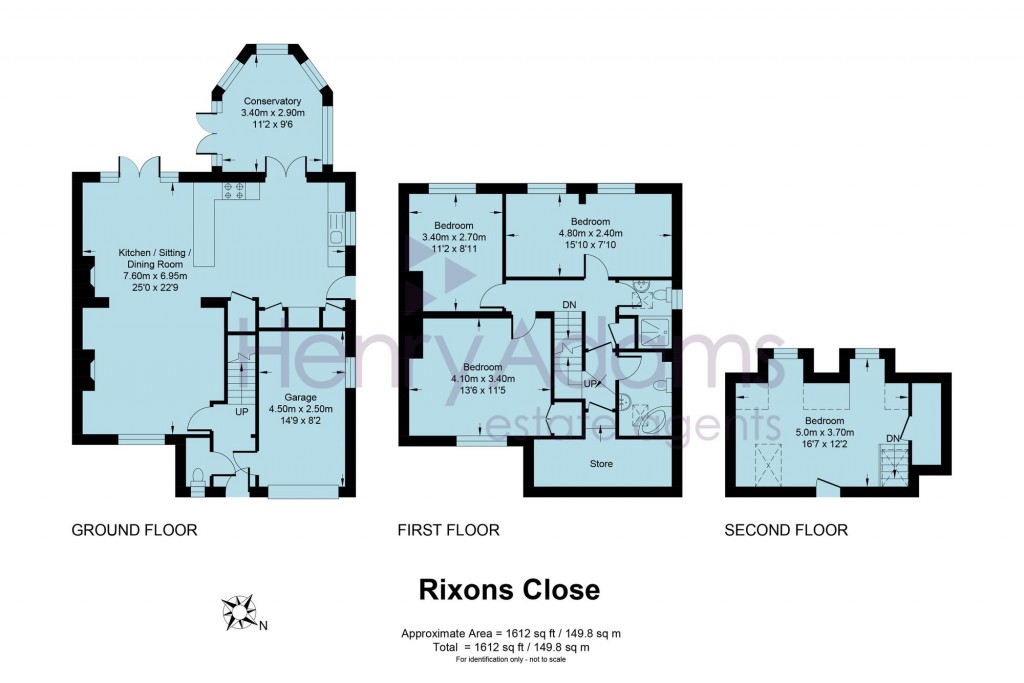 Floorplans For Rixons Close, Horsted Keynes, RH17