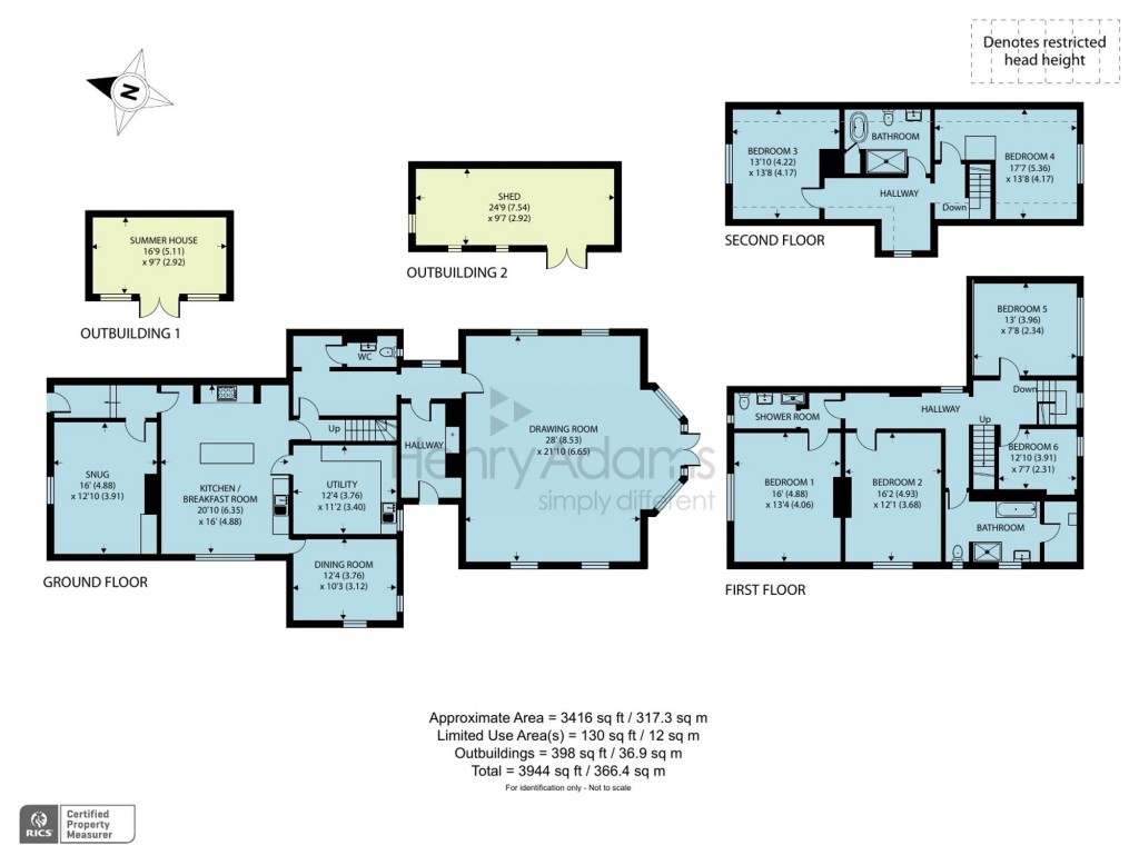 Floorplans For Whitemans Green, Cuckfield, RH17
