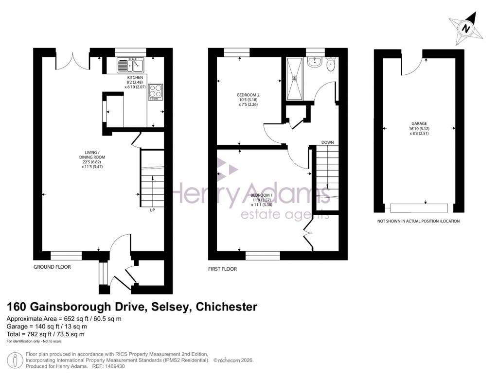 Floorplans For Gainsborough Drive, Selsey, PO20