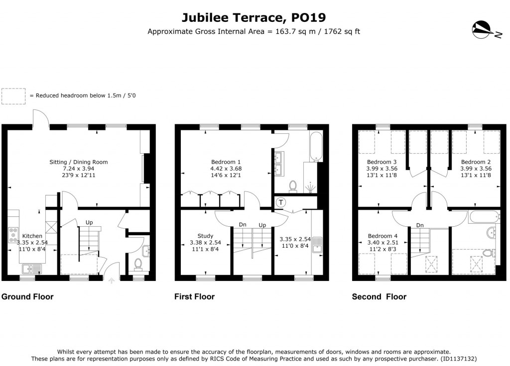 Floorplans For Jubilee Terrace, Chichester, PO19