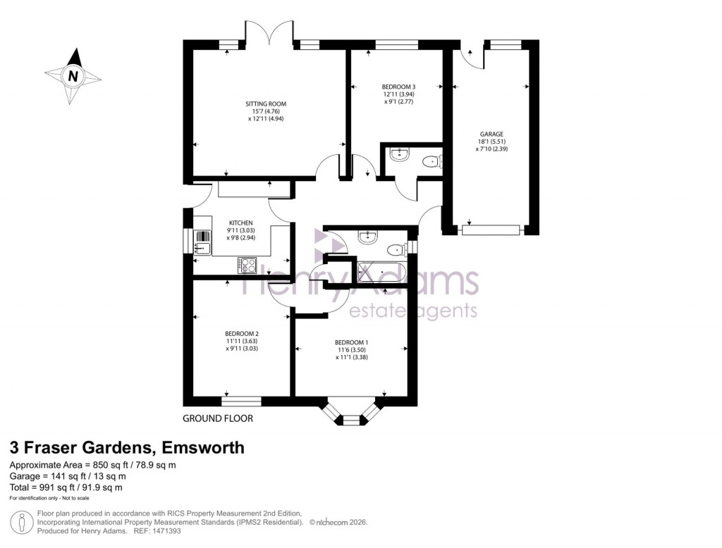 Floorplans For Fraser Gardens, Southbourne, PO10