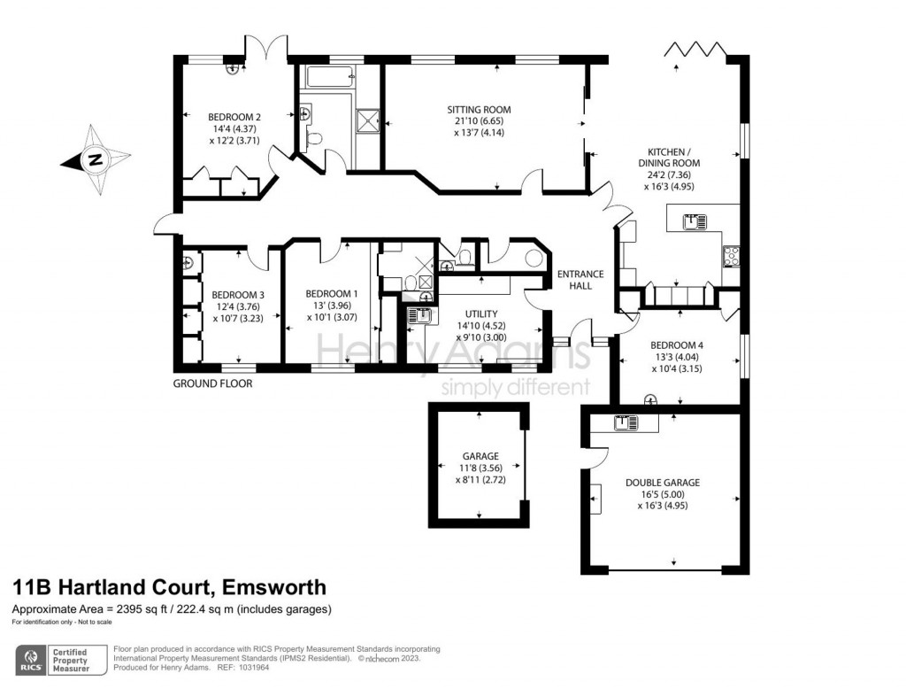 Floorplans For Hartland Court, Emsworth, PO10