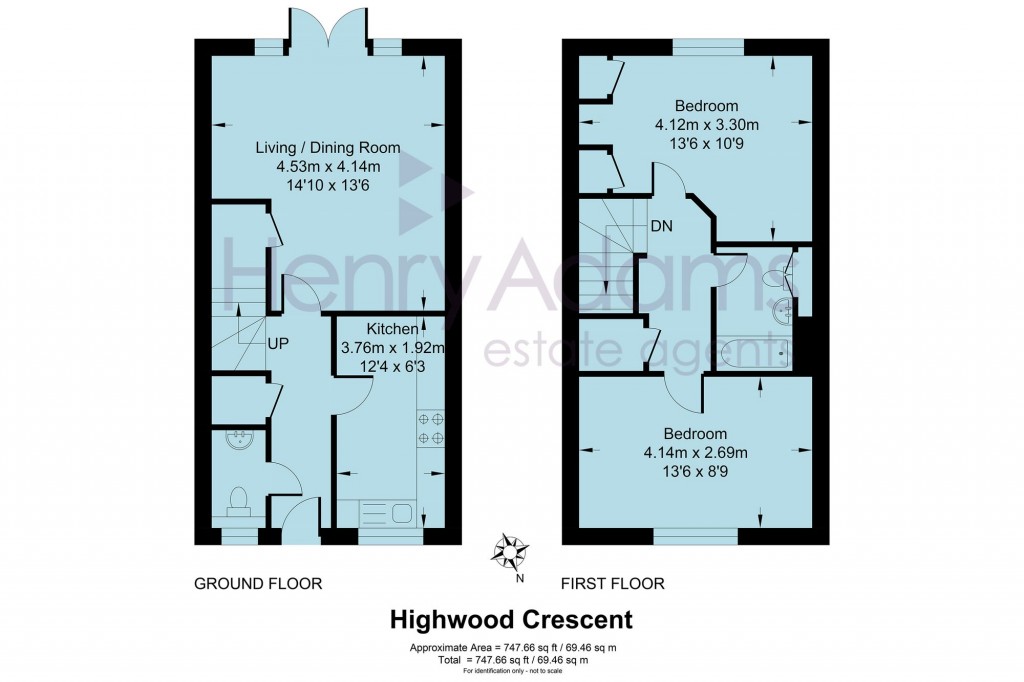 Floorplans For Highwood Crescent, Horsham, RH12