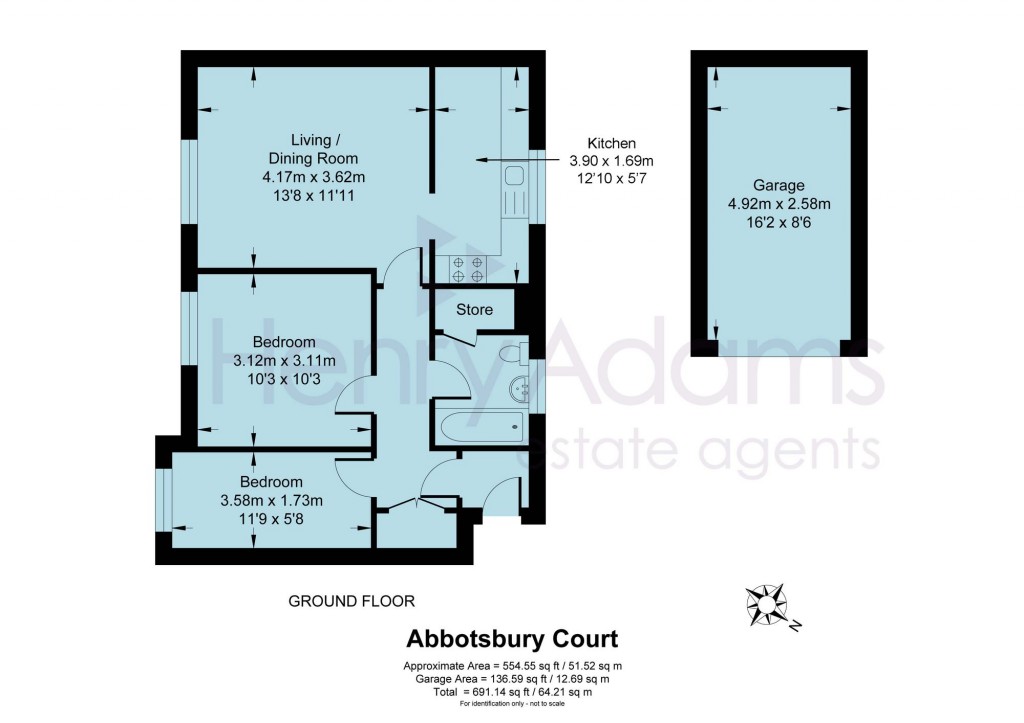 Floorplans For Abbotsbury Court, Horsham, RH13