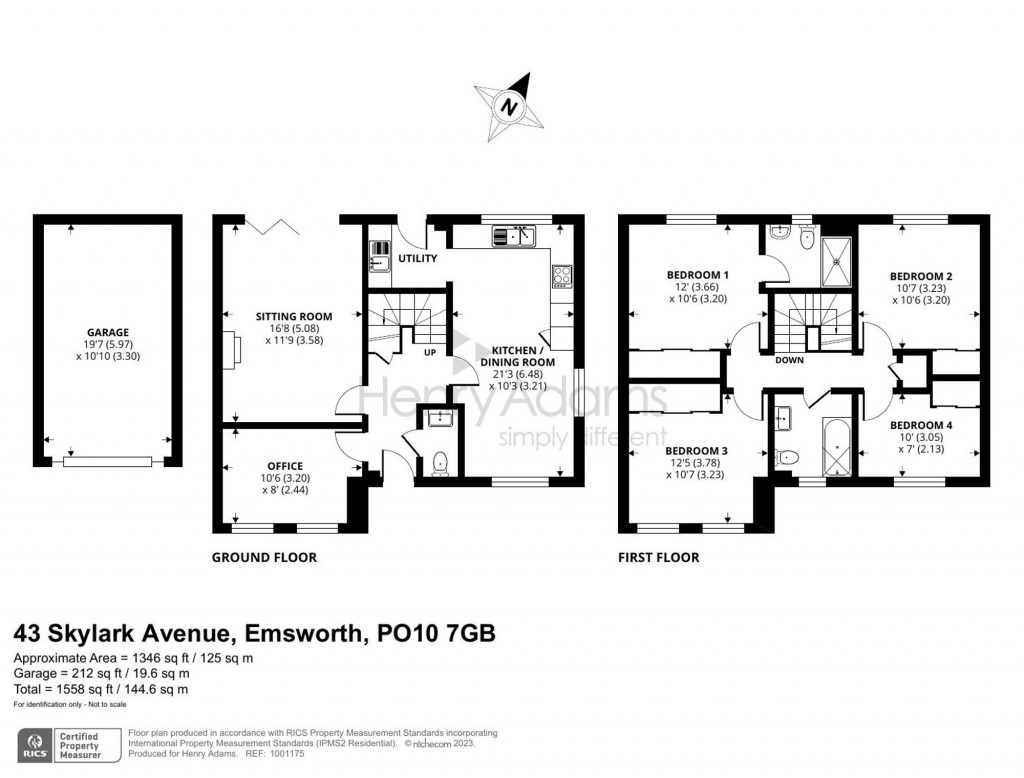 Floorplans For Skylark Avenue, Emsworth, PO10