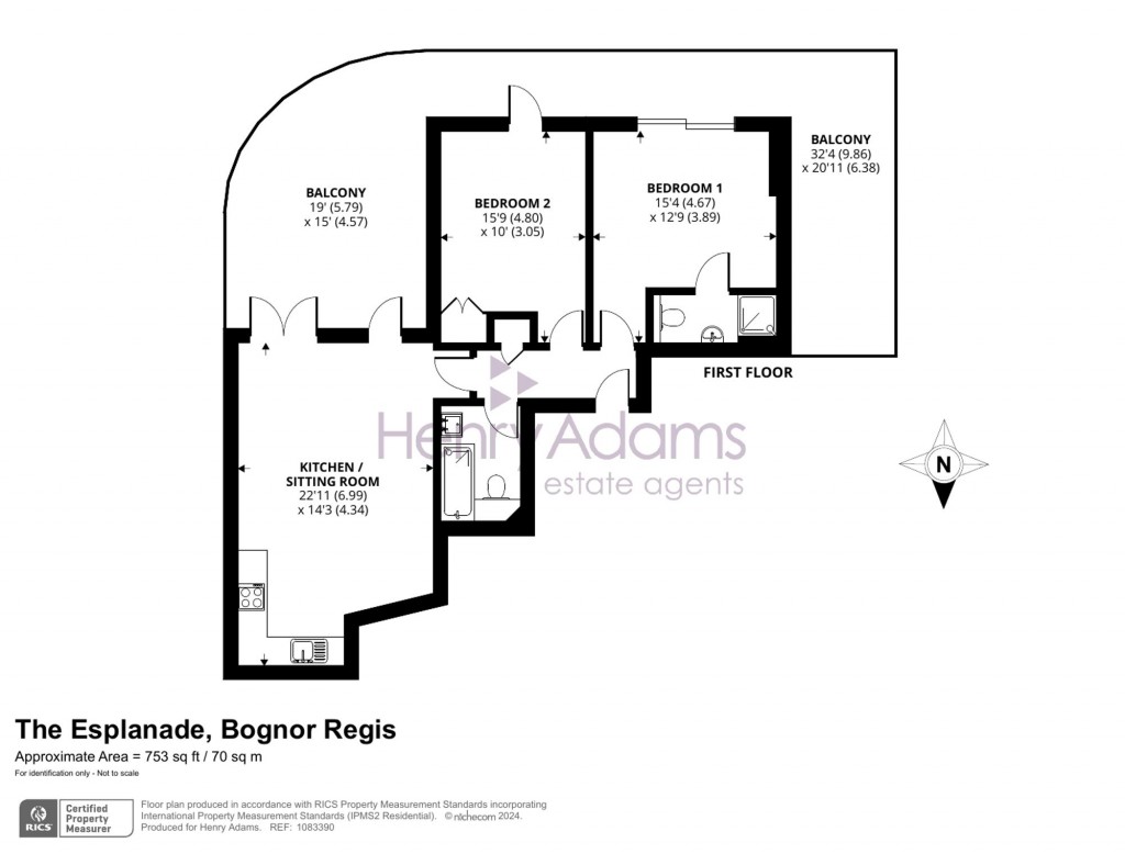 Floorplans For The Esplanade, West Lodge The Esplanade, PO21