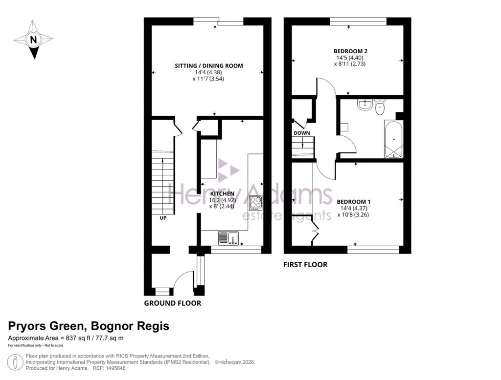 Floorplans For Pryors Green, Rose Green, PO21
